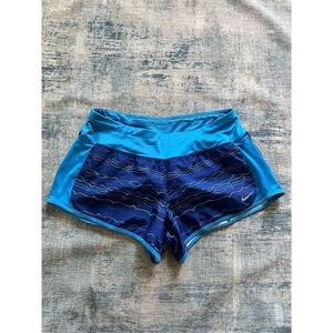 Nike Blue Dri Fit Athletic Running Shorts Women's Medium